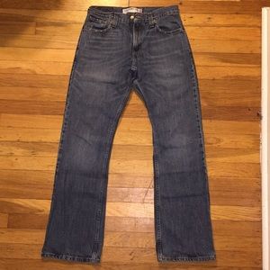 Men's Levi Blue Jeans Low Boot Cut